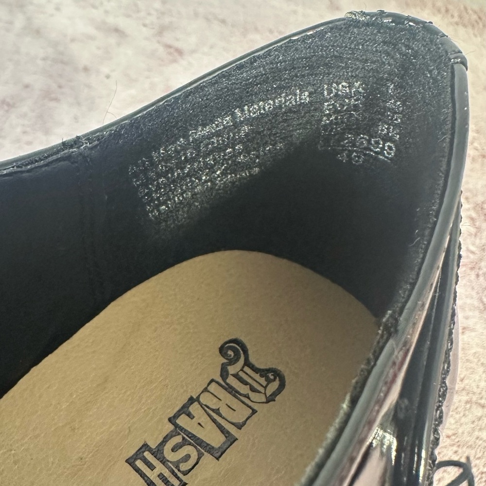 Women’s Black Patent Wingtip Oxfords - Picture 6 of 11